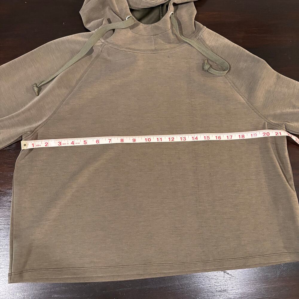 Versona Activewear Dark Green Pullover Hoodie- Sz Large - Picture 4 of 5